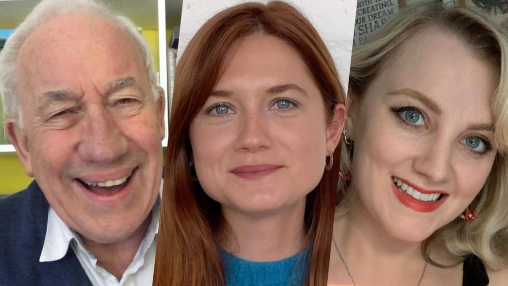 Simon Callow, Bonnie Wright e Evanna Lynch leem Harry Potter
