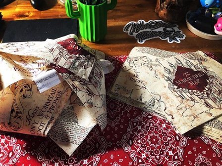 Máscara do Mapa do Maroto de Harry Potter