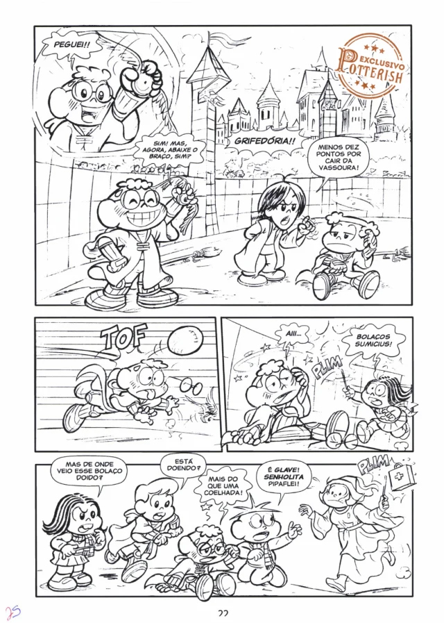 Arte-final de Cascão Porker, uma paródia da Turma da Mônica