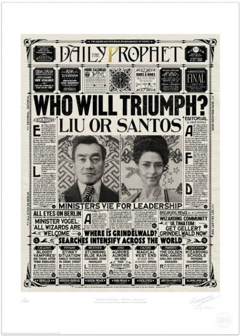 Nova coleção de posters do studio MinaLima para o terceiro filme Os Segredos de Dumbledore.